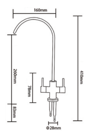 Stainless Steel Double Flow Faucet - alternate view