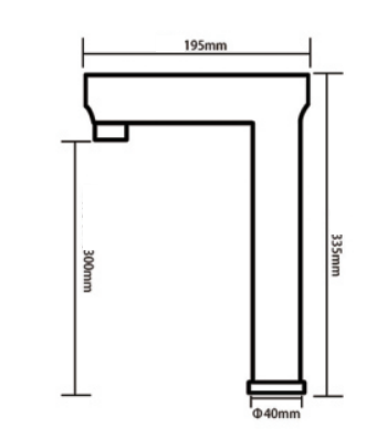 Stainless Steel Single Flow Faucet - alternate view