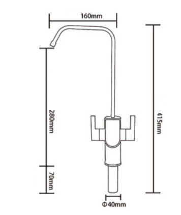Stainless Steel Double Flow Faucet - alternate view