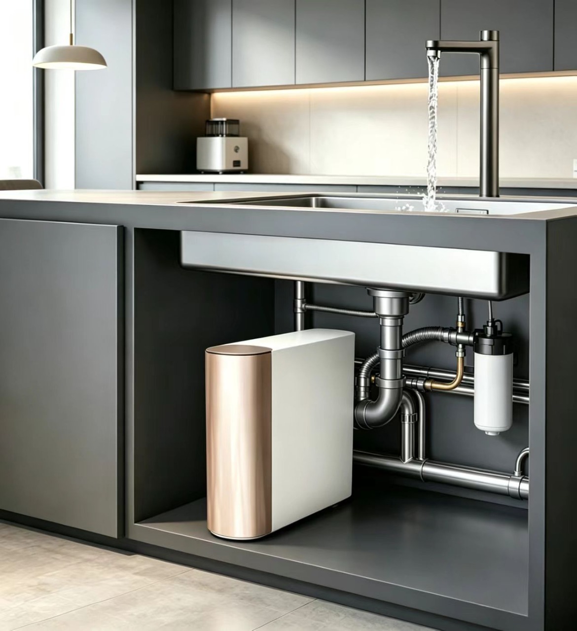 Modern Kitchen & Living